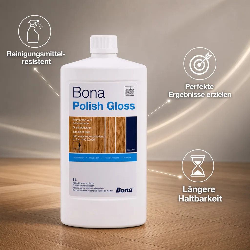 BONA Polish 1 Liter glänzend Parkettpflegemittel