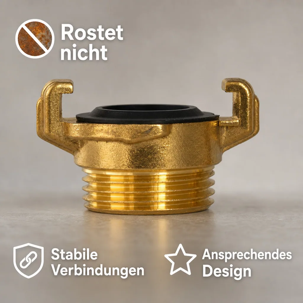 1 zoll Aussengewinde, Messing Gewindestück, Schnellkupplung 1 zoll