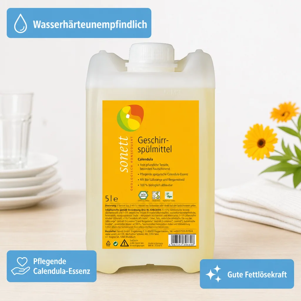 SONETT Geschirrspülmittel CALENDULA 5 Liter