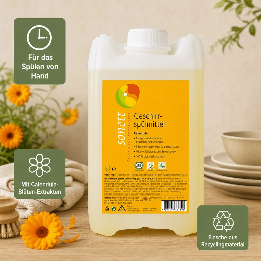 SONETT Geschirrspülmittel CALENDULA 5 Liter