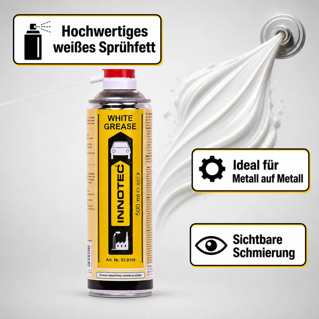INNOTEC White Grease 500 ml weißes Sprühfett