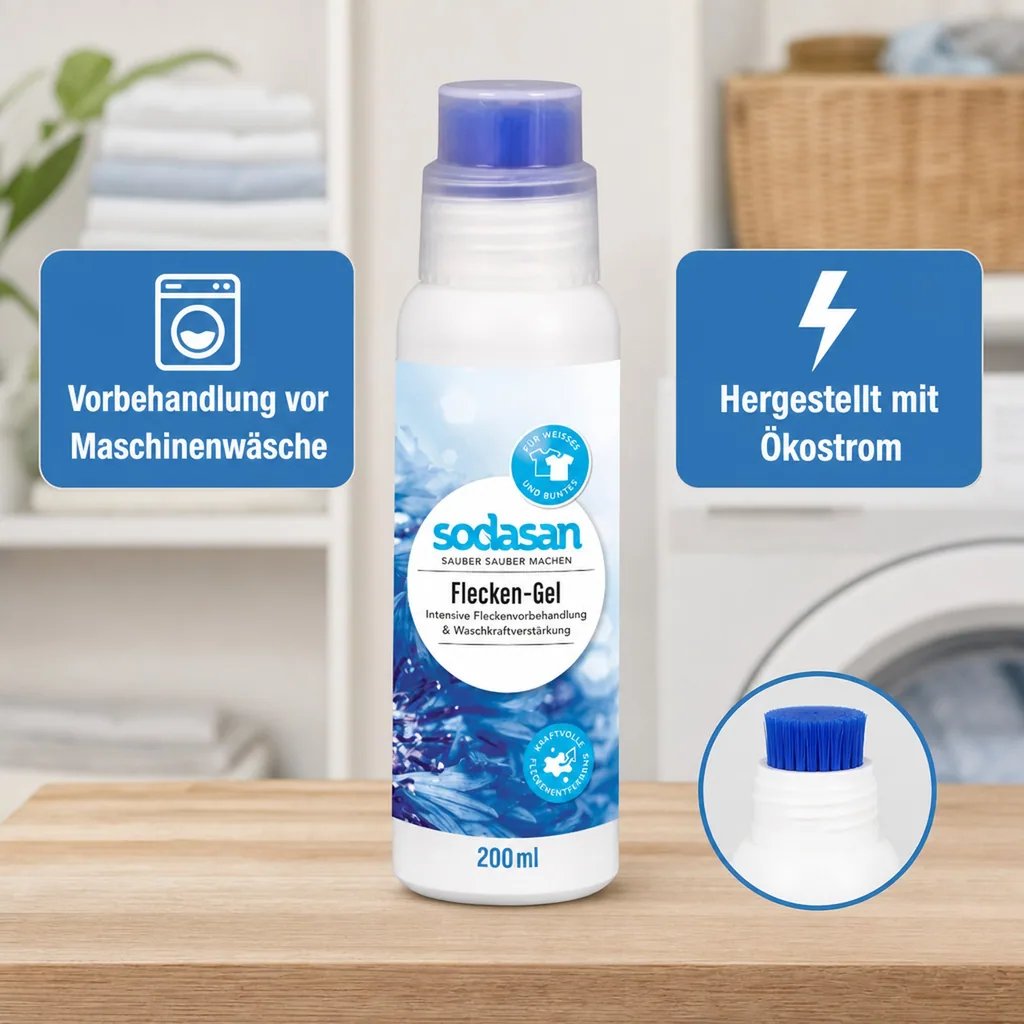 SODASAN Flecken Gel 200 ml mit Auftragbürste
