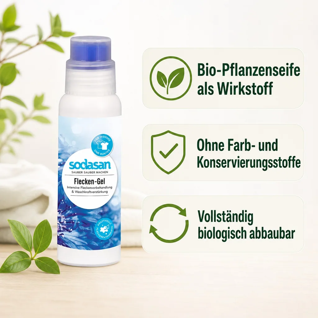SODASAN Flecken Gel 200 ml mit Auftragbürste