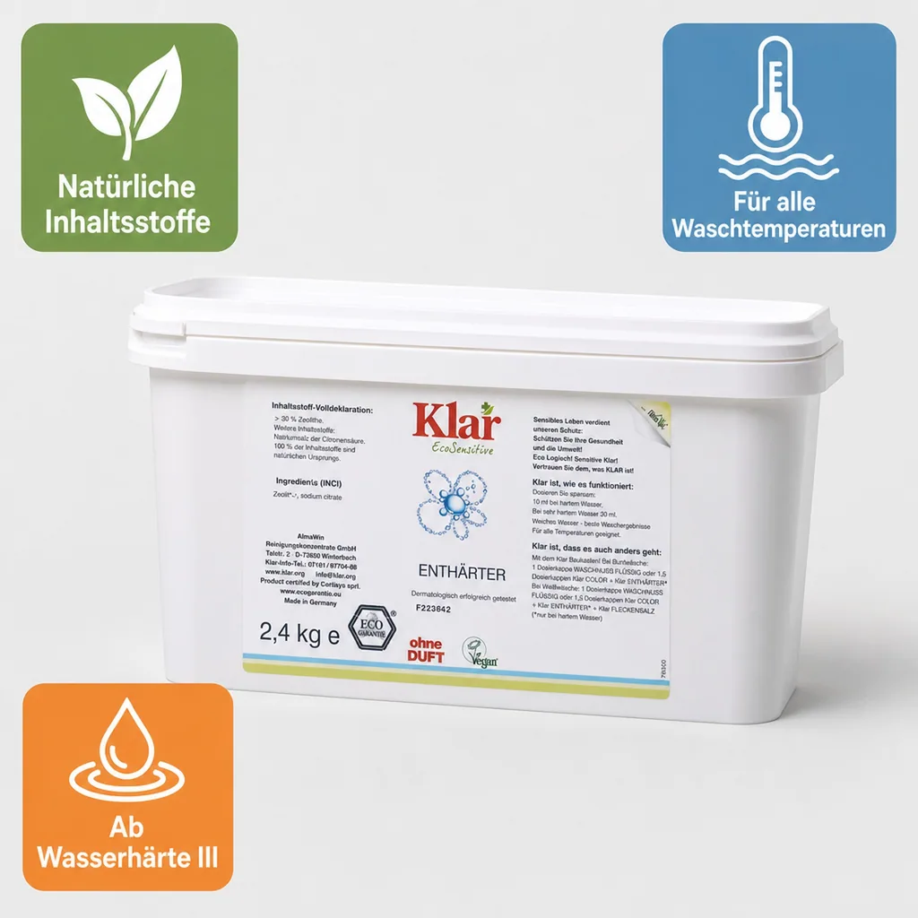 KLAR Enthärter 2.4kg ohne Duft