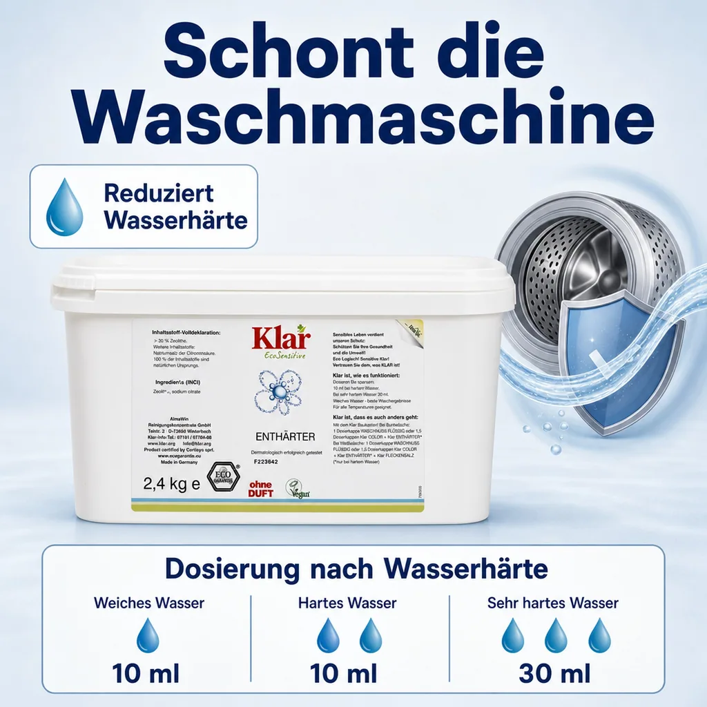 KLAR Enthärter 2.4kg ohne Duft