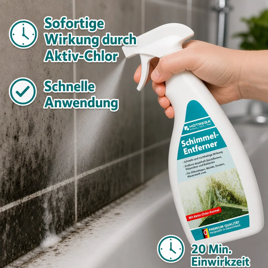 HOTREGA Schimmelentferner 500ml Flachsprühflasche