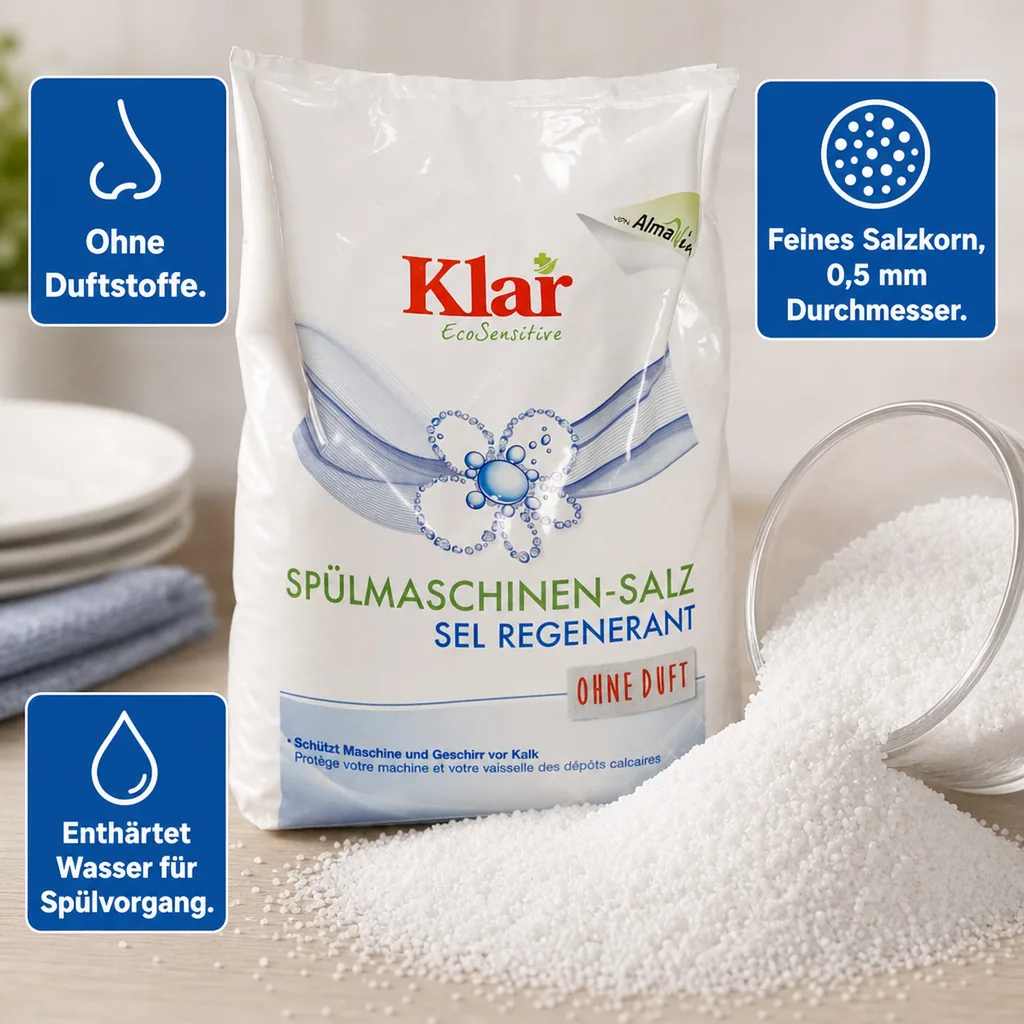KLAR Spülmaschinensalz 2kg Beutel