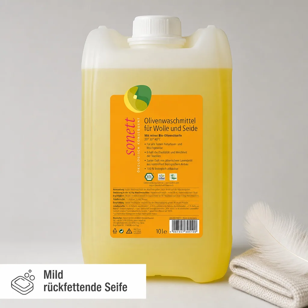 SONETT Waschmittel flüssig Olive 10 Liter WOLLE & SEIDE