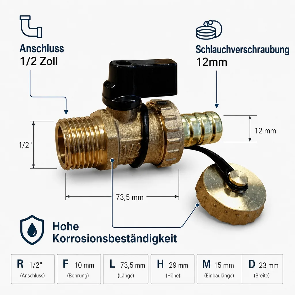 KFE Kugelhahn 1/2"