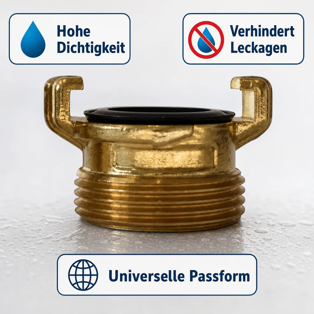 Messing Gewinde Fitting, 1 1/4 Zoll Aussengewinde, Schnellkupplung