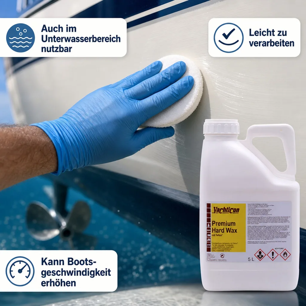 YACHTICON Premium Hard Wax 5 Liter mit Teflon® surface protector