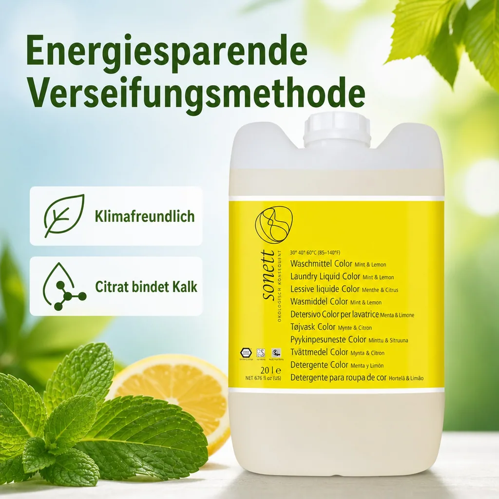 SONETT Waschmittel color Mint & Lemon flüssig 20 Liter