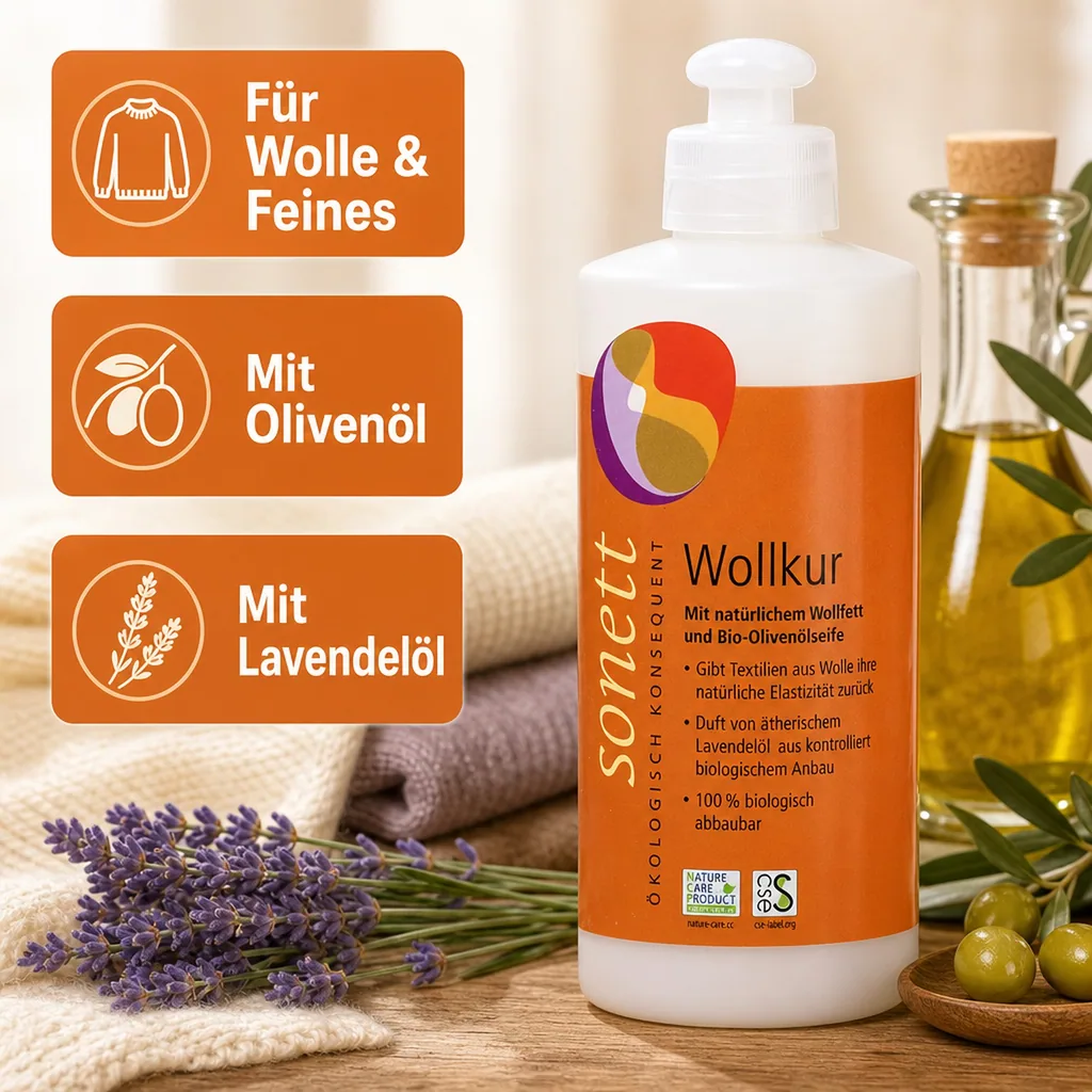 SONETT Wollkur 300 ml für Wolle & Feines