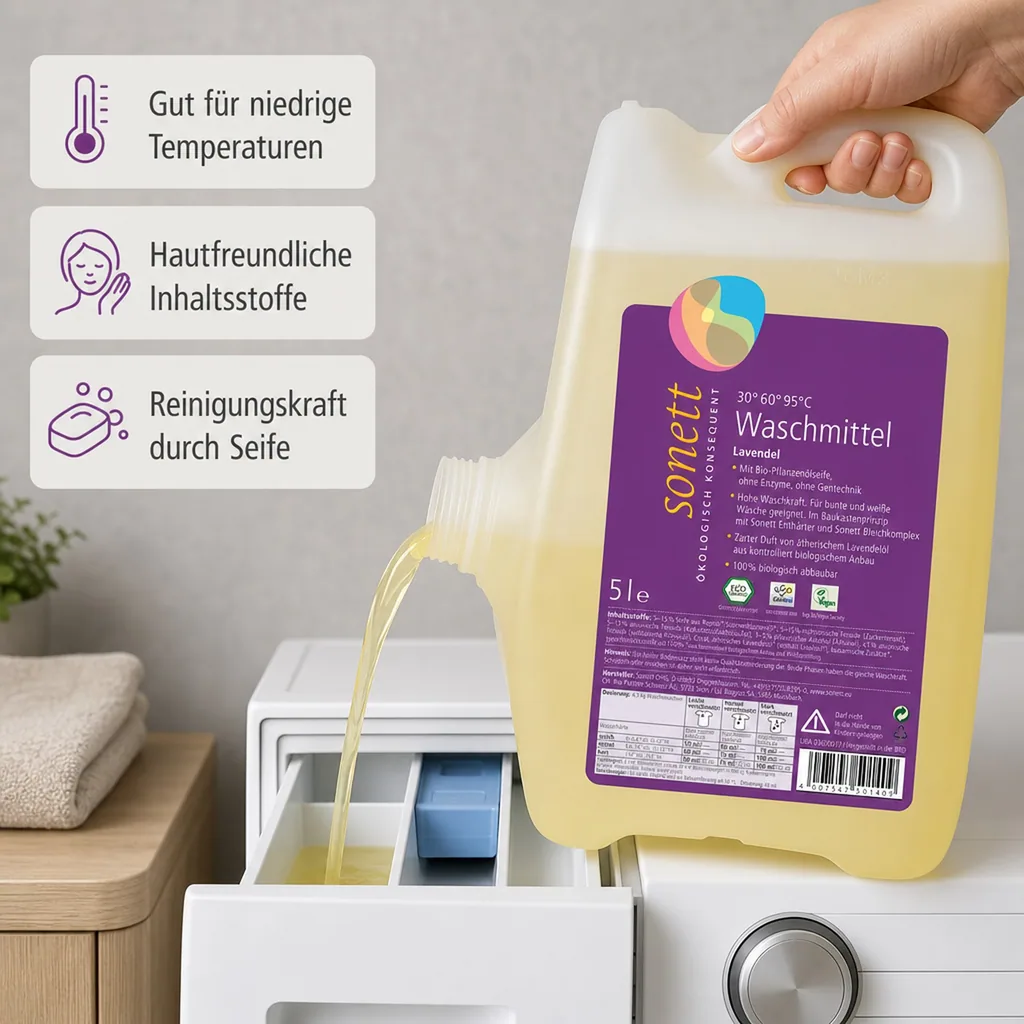SONETT Waschmittel flüssig Lavendel 5 Liter