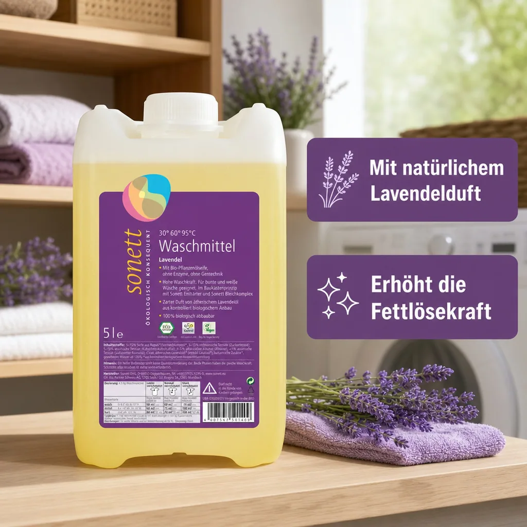 SONETT Waschmittel flüssig Lavendel 5 Liter