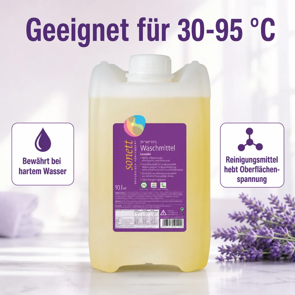 SONETT Waschmittel flüssig Lavendel 10 Liter