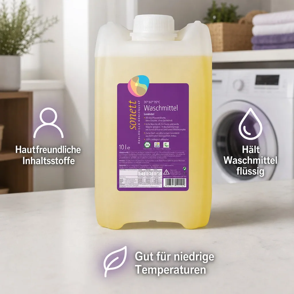 SONETT Waschmittel flüssig Lavendel 10 Liter