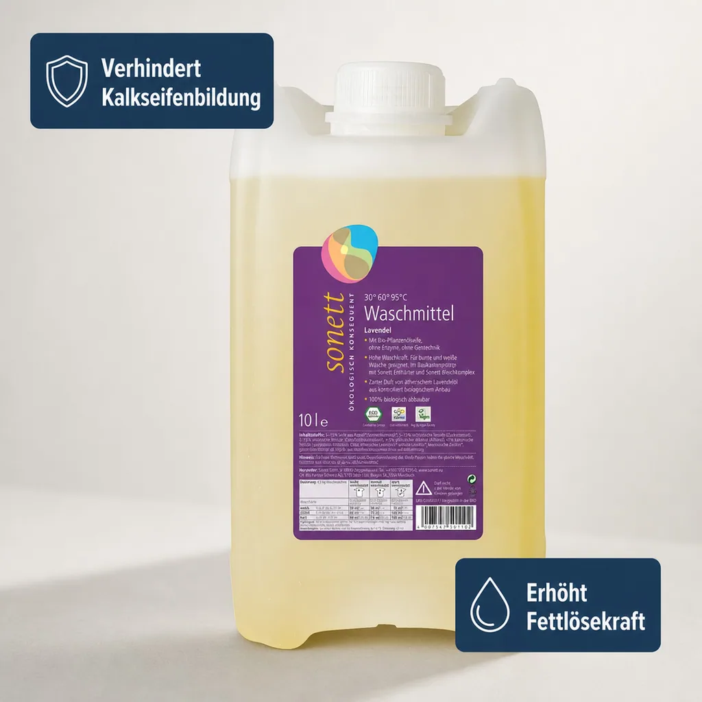 SONETT Waschmittel flüssig Lavendel 10 Liter