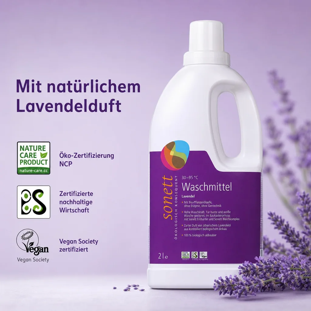 SONETT Waschmittel flüssig Lavendel 2 Liter