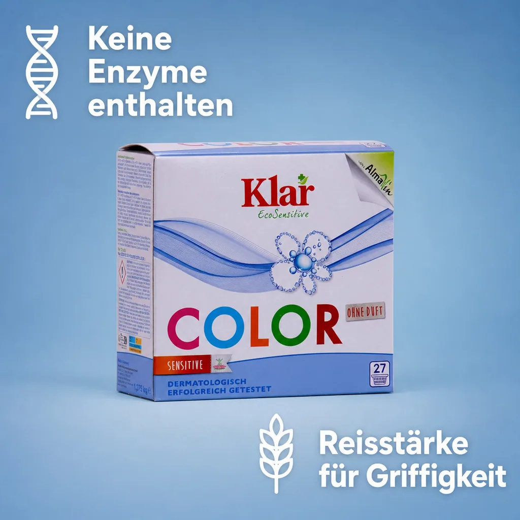 KLAR Color Waschmittelpulver ohne Duft 1,375 kg