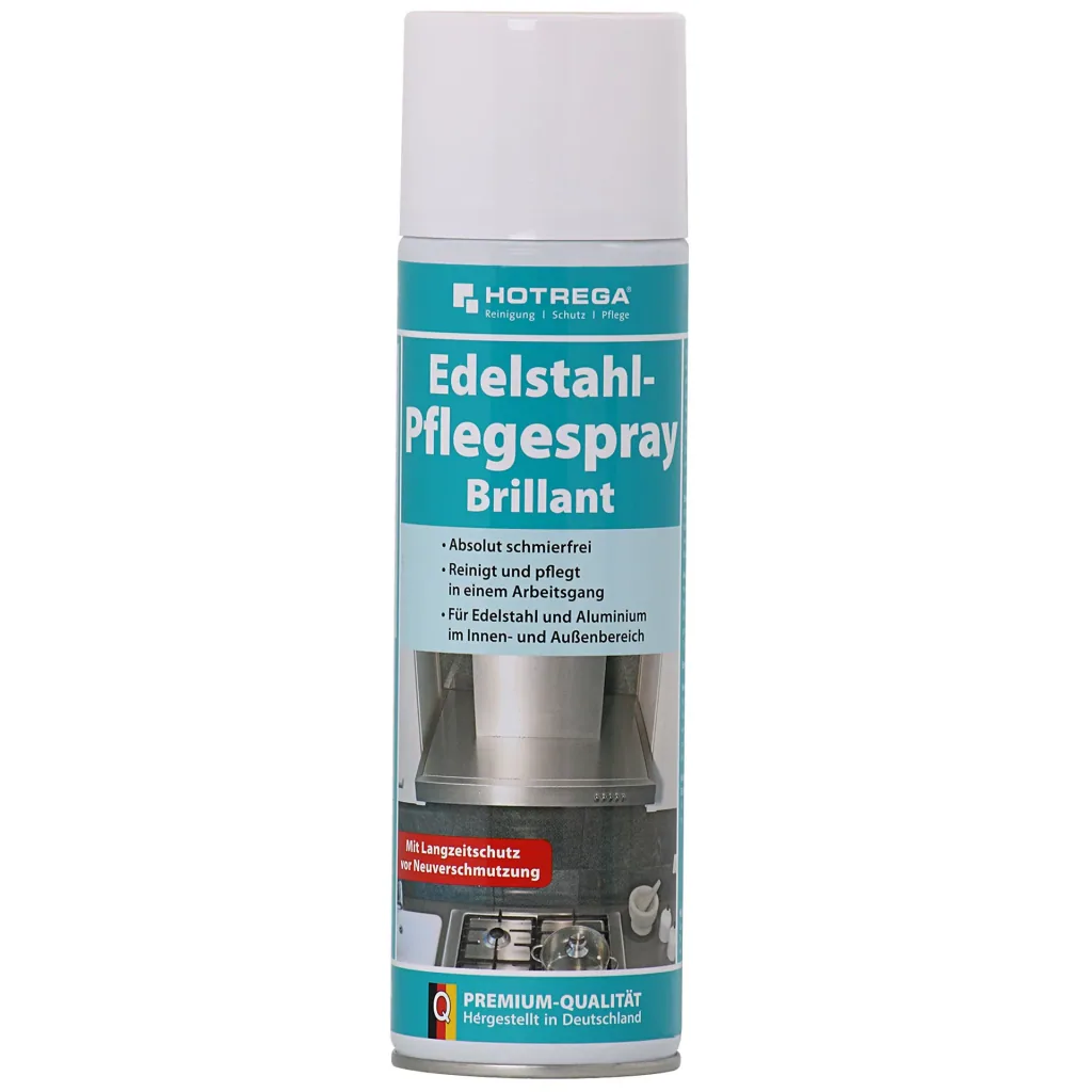 HOTREGA Edelstahl Pflegespray Brillant Spraydose in verschiedenen Größengebinden