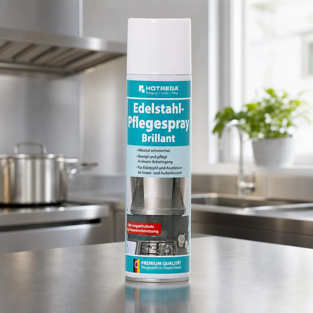 HOTREGA Edelstahl Pflegespray Brillant Spraydose 300ml