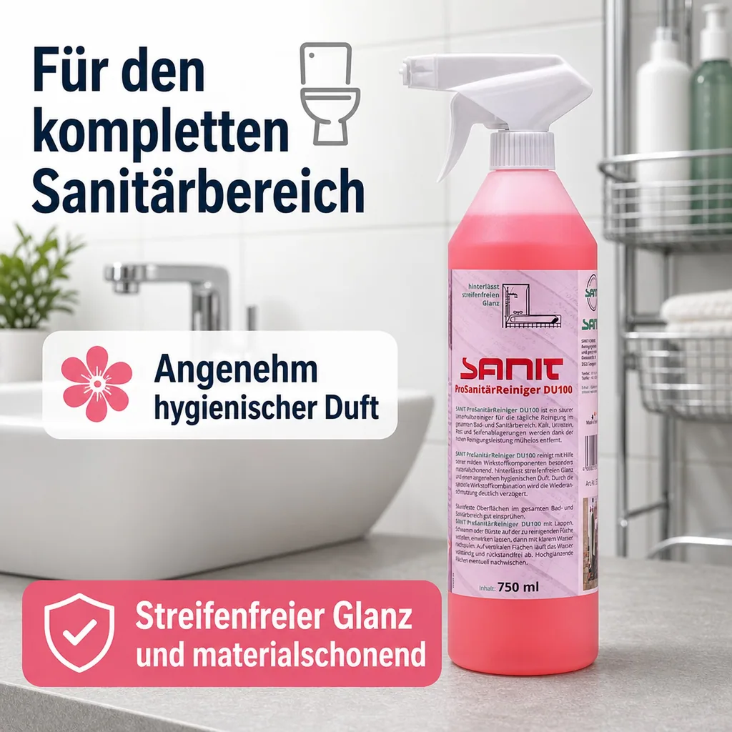 SANIT Pro Sanitär Reiniger DU 100 - 750 ml