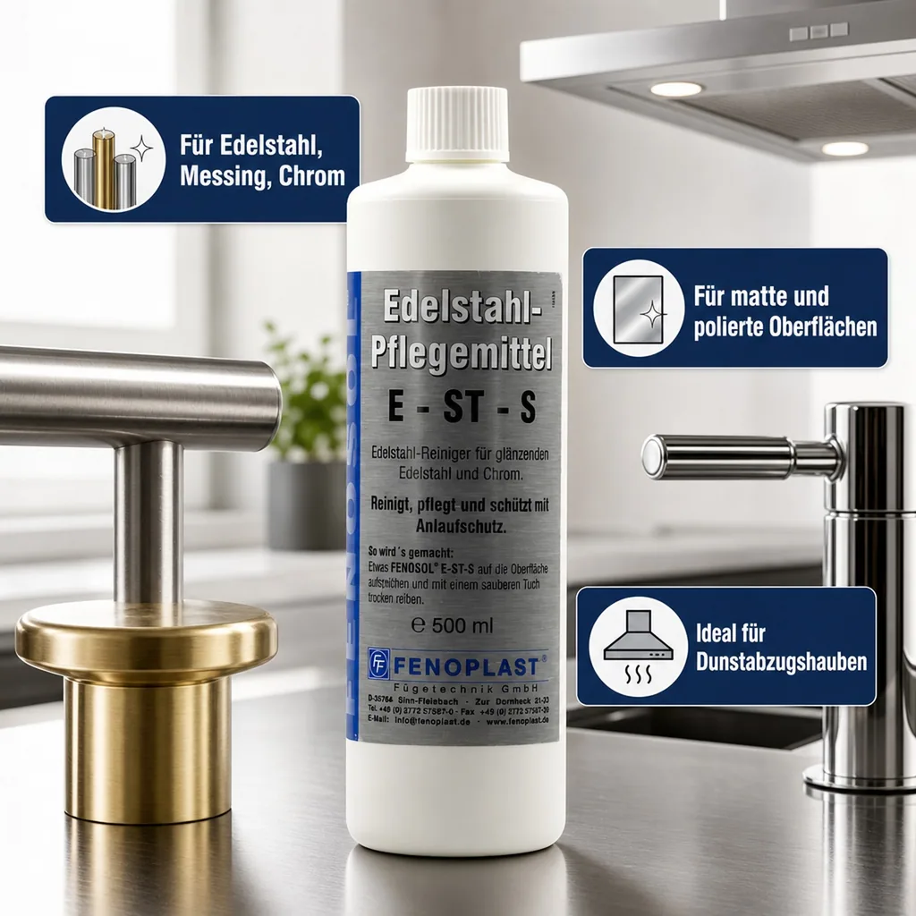 FENOPLAST Fenosol Edelstahlreiniger E-ST-S 500ml Pflegereiniger