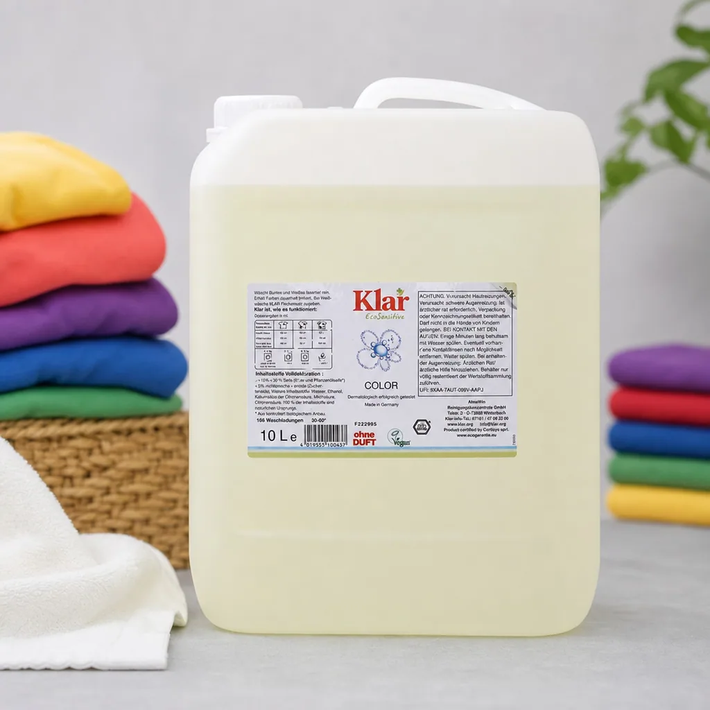 KLAR Color Waschmittel flüssig 10 Liter ohne Duft
