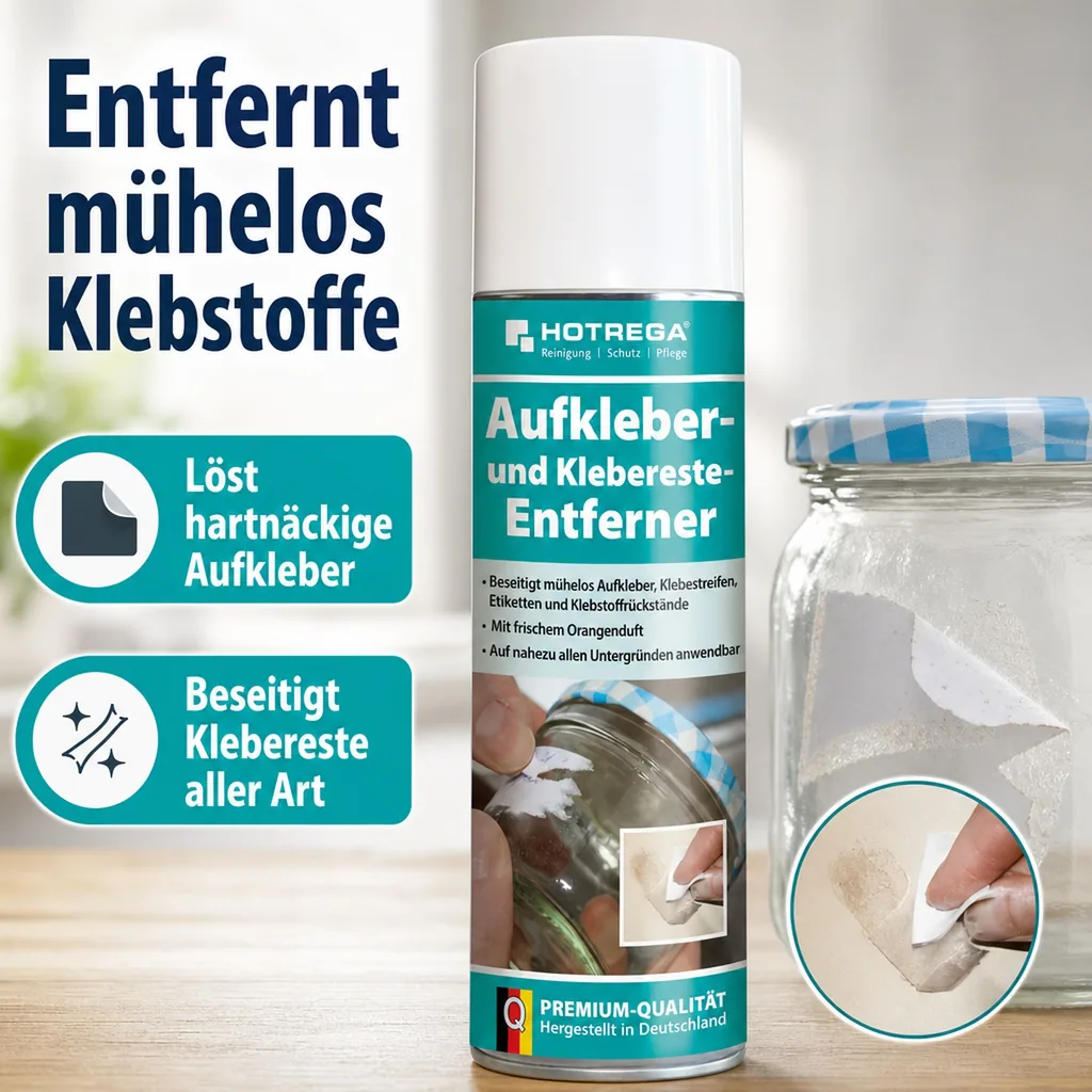 HOTREGA Aufkleber- und Klebereste Entferner 300 ml