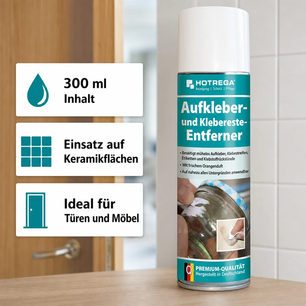 HOTREGA Aufkleber- und Klebereste Entferner 300 ml
