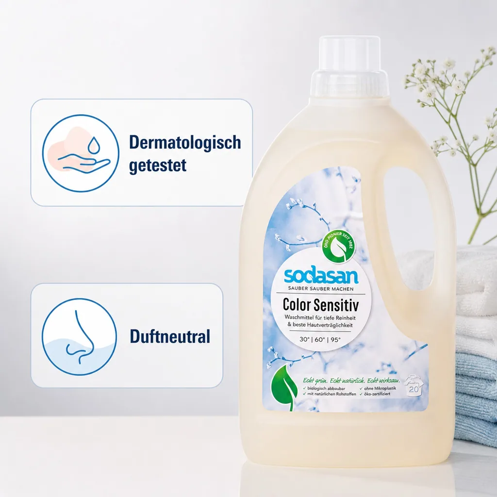 SODASAN COLOR Flüssigwaschmittel sensitiv 1,5 Liter