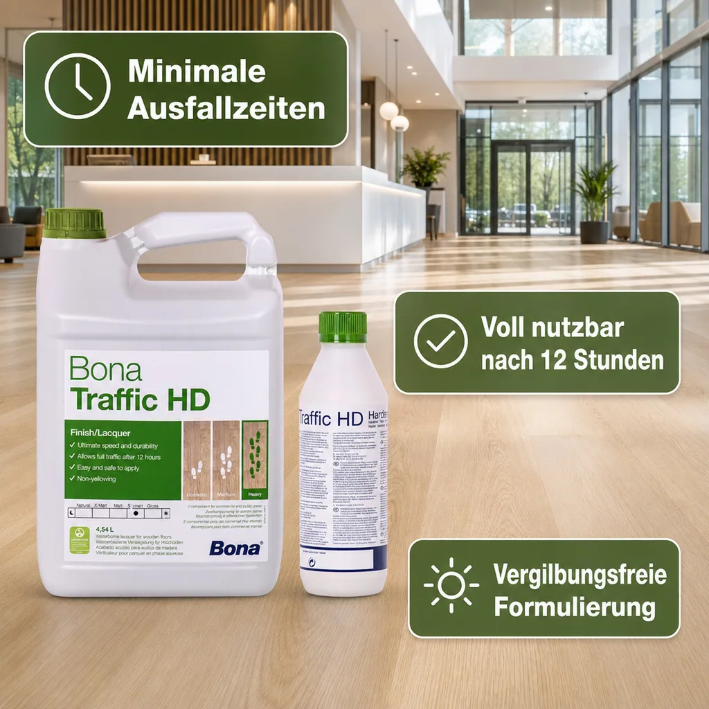 BONA TRAFFIC HD halbmatt 2K 4,95 Liter 4,5 L + 0,45 HD Härter