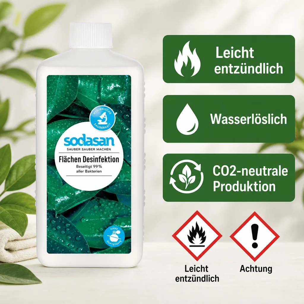 SODASAN Flächendesinfektion 1 Liter Euroflasche