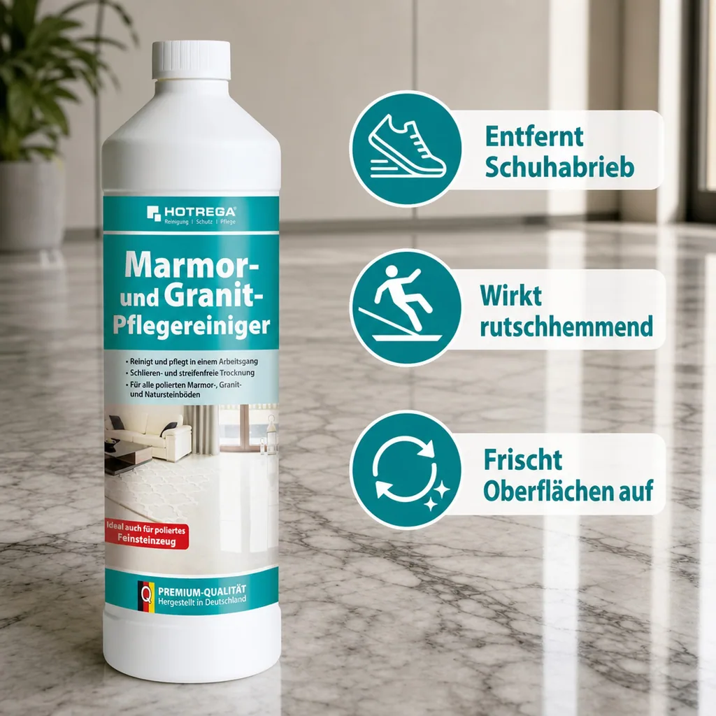 HOTREGA Marmor- und Granit- Pflegereiniger 1 Liter Konzentrat