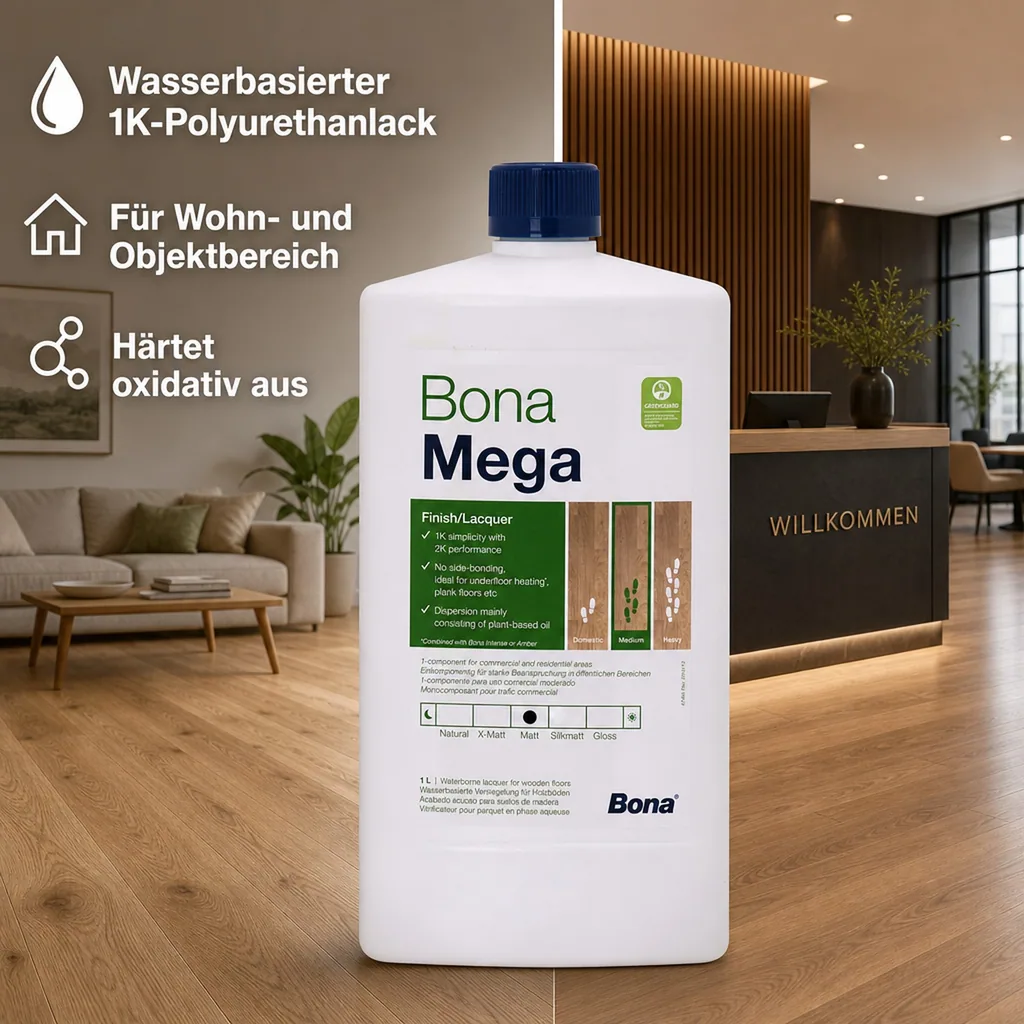 BONA MEGA Parkettlack matt 1 Liter