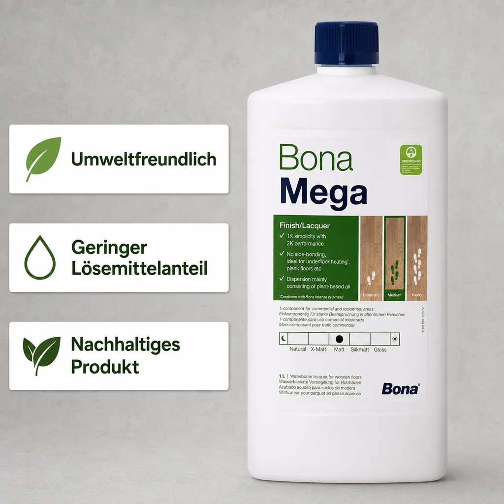 BONA MEGA Parkettlack matt 1 Liter