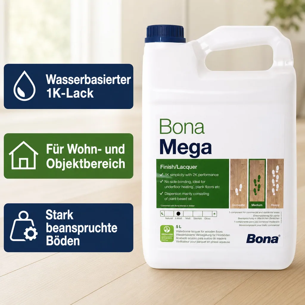 BONA MEGA Parkettlack extra matt 5 Liter