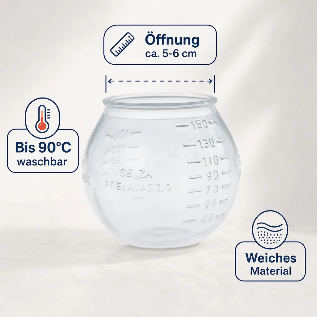 SONETT Waschkugel & Dosierkugel 150 ml in 20 ml-Teilung