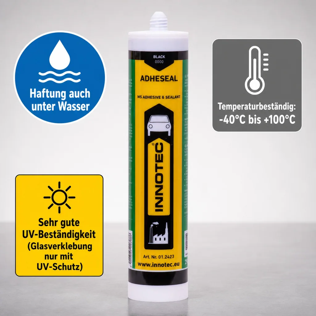 INNOTEC Adheseal 290 ml schwarz incl. Spitze