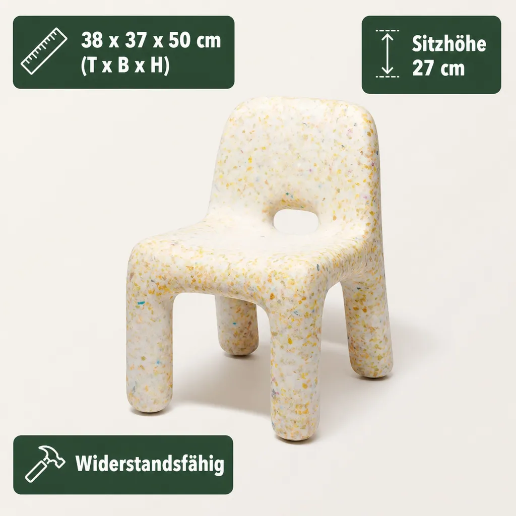 ecoBirdy Kinderstuhl - Charlie Chair Vanilla