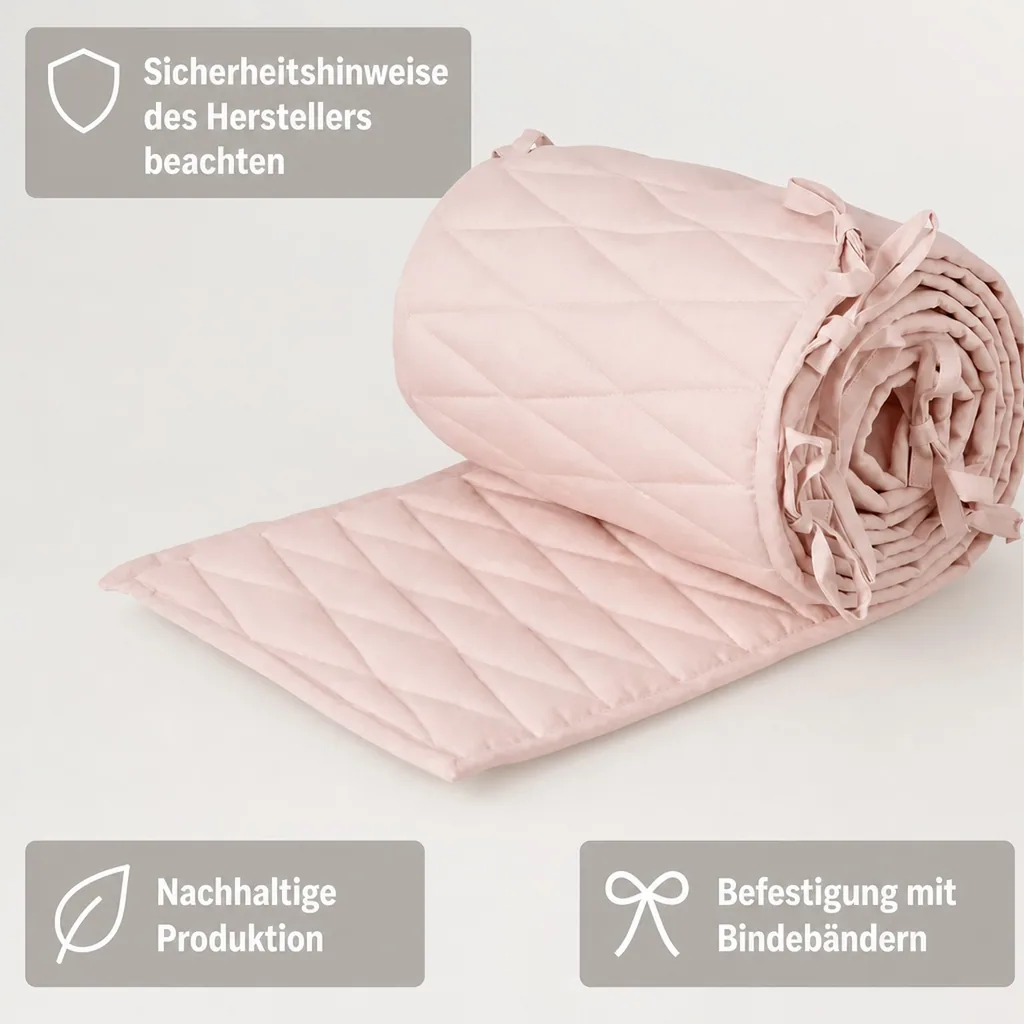 Cam Cam Baby Bettnest Harlequin 60 x 120 cm rosa