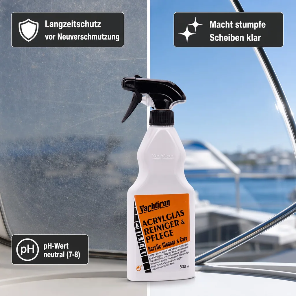 YACHTICON Acrylglasreiniger & Pflege 500 ml