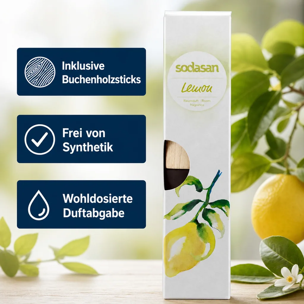 SODASAN Raumduft senses LEMON 200ml Lufterfrischer