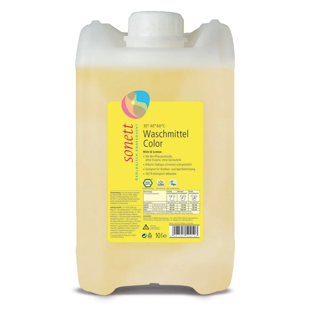 SONETT Waschmittel color Mint & Lemon flüssig in verschiedenen Größengebinden