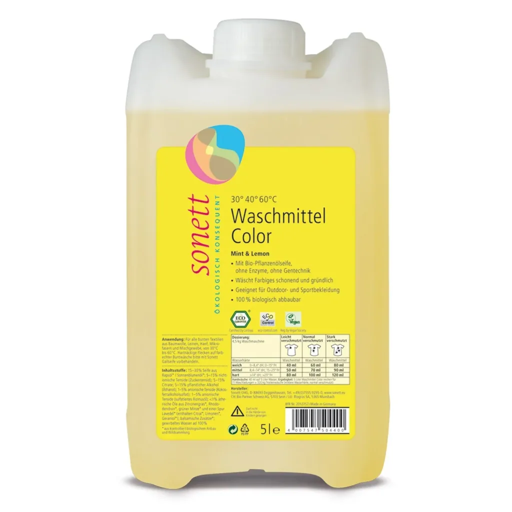 SONETT Waschmittel color Mint & Lemon flüssig in verschiedenen Größengebinden