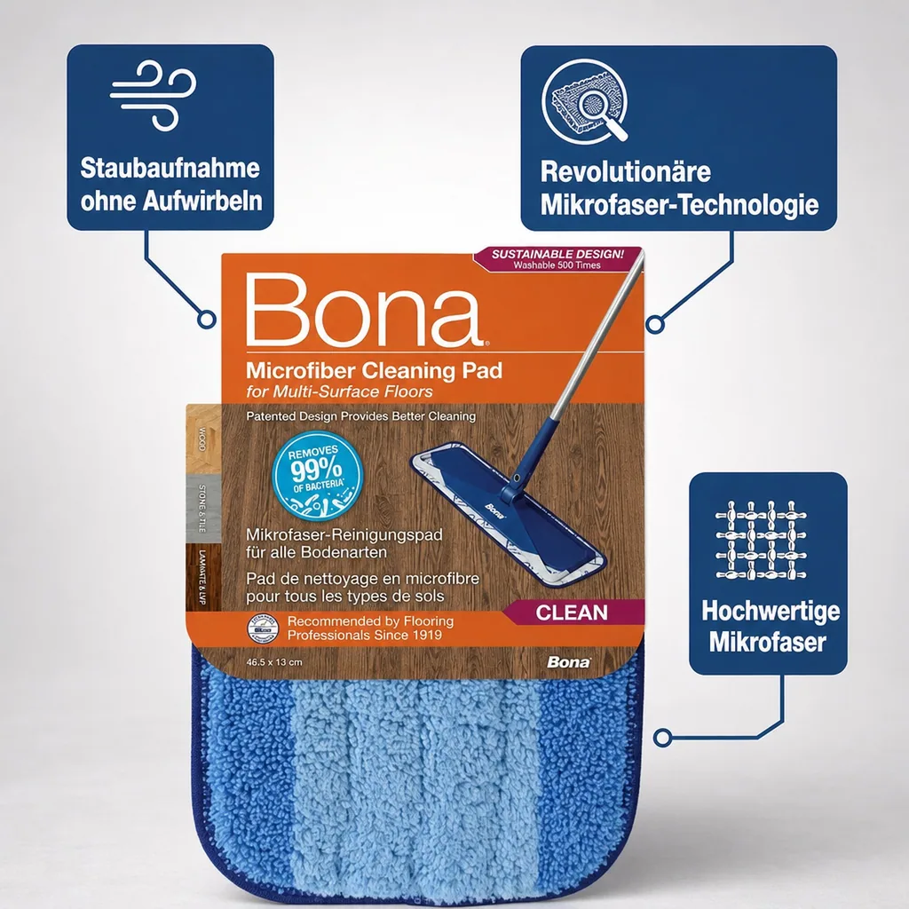 BONA Mikrofaser Reinigungspad Cleaning Pad