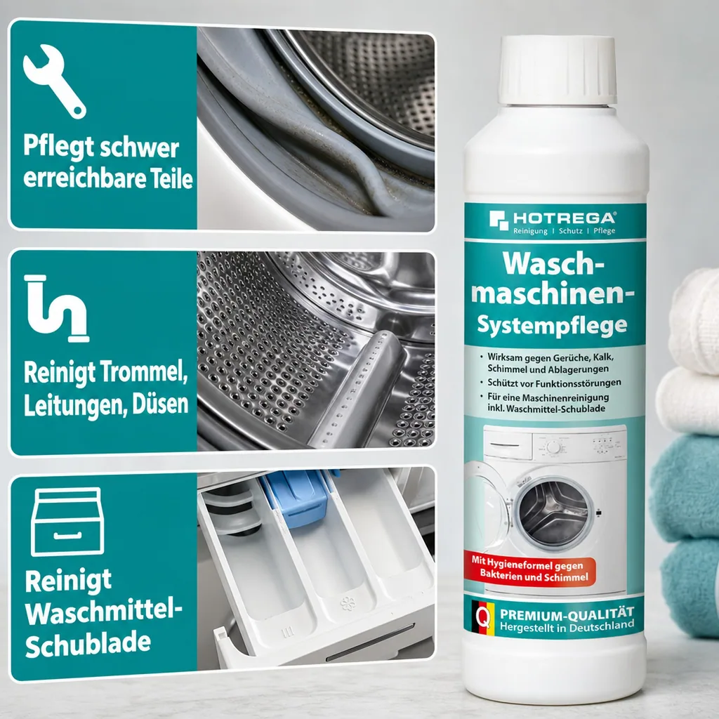 HOTREGA Waschmaschinen Systempflege 250 ml