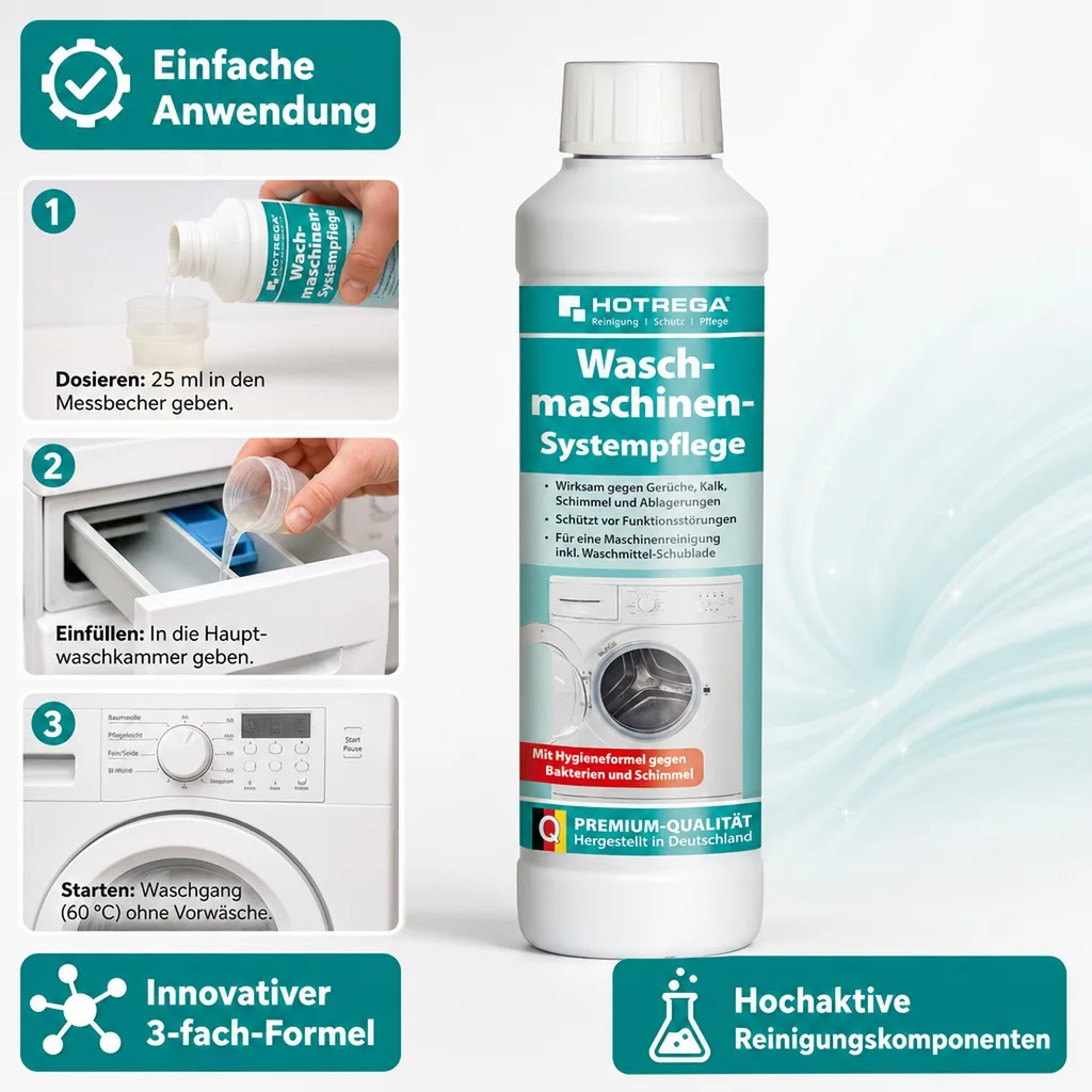 HOTREGA Waschmaschinen Systempflege 250 ml