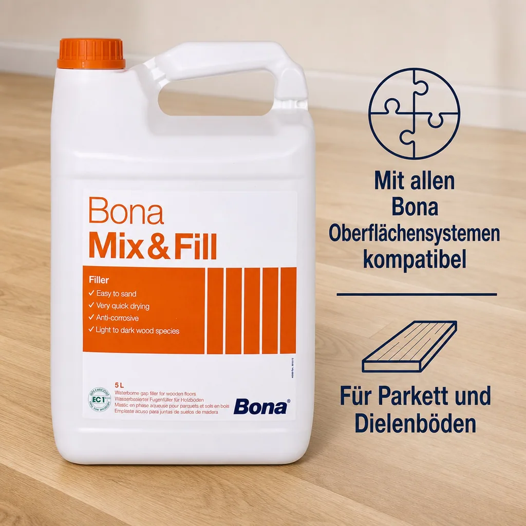 BONA Mix & Fill 5 Liter wasserbasierter Fugenkitt